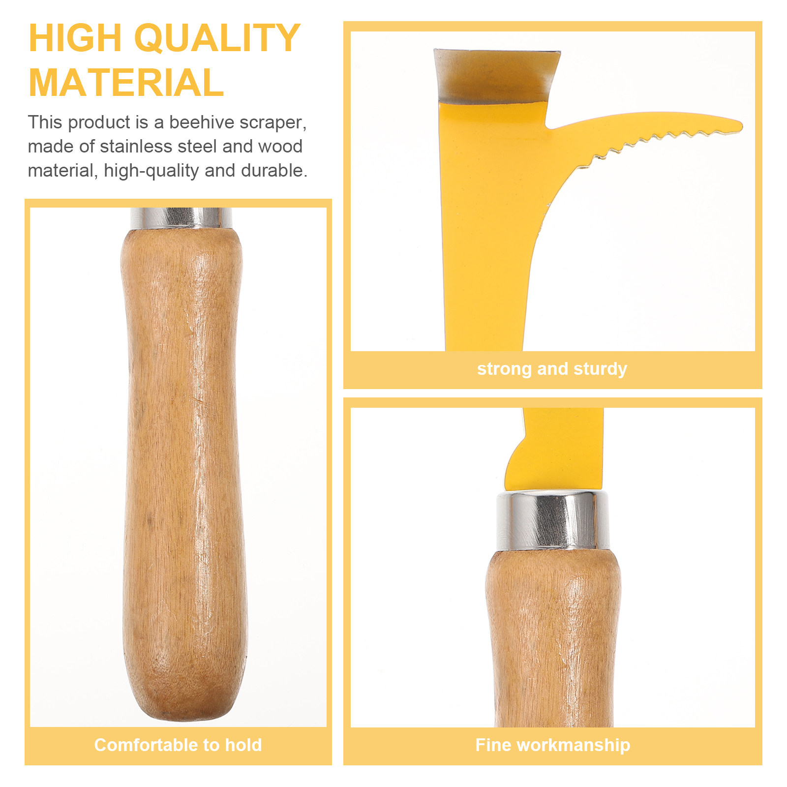 Beehive Scraper Tool 2pcs Wood - Beehive Frame Wax ulasan dan harga