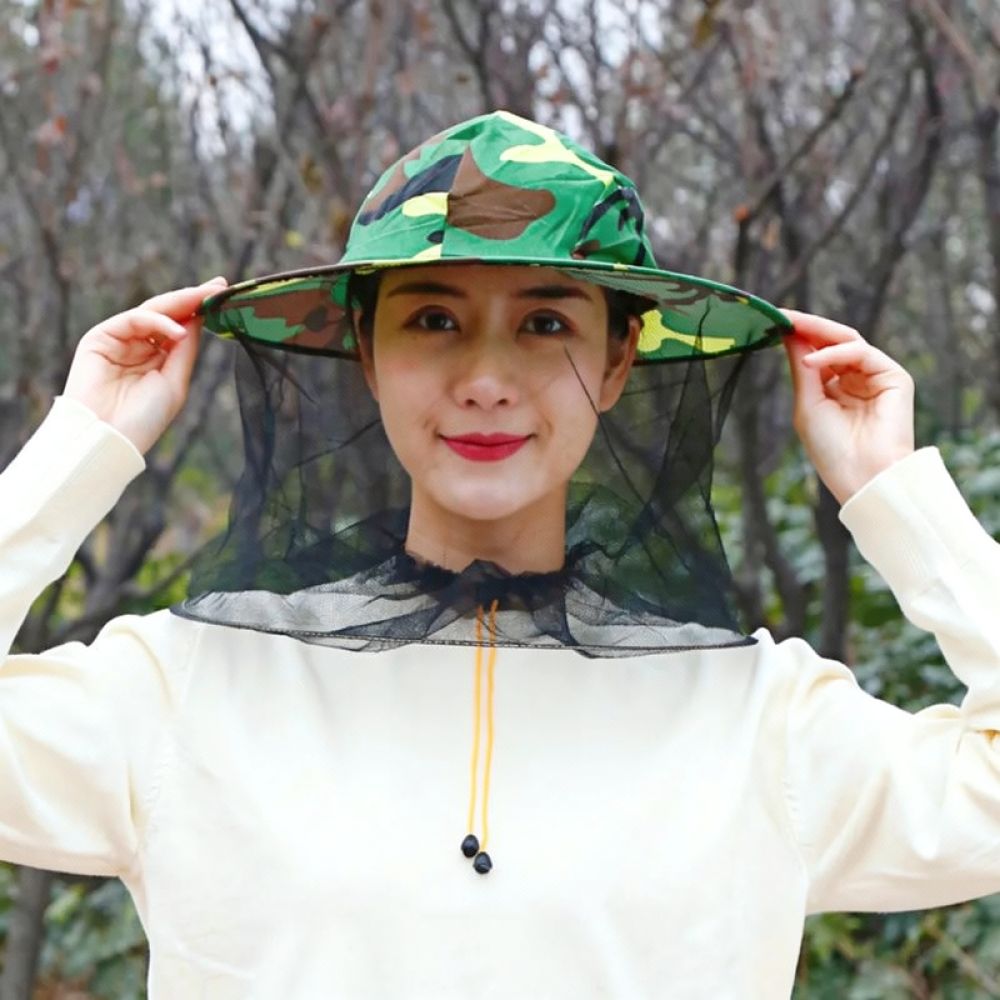 Anti Mosquito Net Beekeeping H - Agriculture Farming Hats ulasan dan harga
